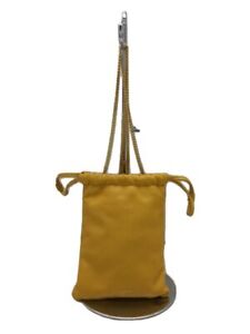 SAINT LAURENT shoulder bag sheep leather Yellow alm640714 0321 Used
