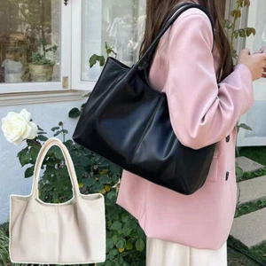 Women Canvas Bag Tote Bag Large Capacity Shoulder Bag Travel Bag Waterproof - Picture 1 of 12