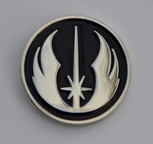 Star Wars Black and Silver Jedi Order Emblem Quality Enamel Pin Badge - Picture 1 of 3