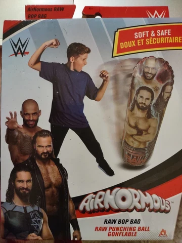 WWE AIRNORMOUS INFLATABLE SMACKDOWN OR RAW BOP BAG PUNCHING BAG Cover
