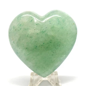 2.3" Green Vesuvianite Heart Natural Idocrase Mineral Sparkling Crystal - India - Picture 1 of 6