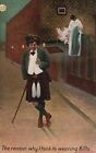 Vintage Postcard 1919 Man Smiles The Reason Why I Took To Wearing Kilts