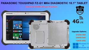 10.1" PANASONIC HARDPAD FZ-G1 MK4 i5-6300U 2.40GHZ 4GB 128/512/240GB SSD LTE 4G - Imagen 1 de 6