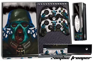 Designer Skin für Xbox One 1 Gaming Konsole + 2 Controller Aufkleber Zombie - Bild 1 von 1