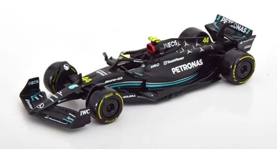 BOX ROTTO LEWIS HAMILTON Modello Auto F1 MERCEDES AMG W14E 1/43 2023 12cm - Immagine 1 di 4