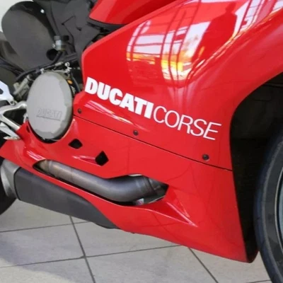 2 x Ducati Corse Stickers Vinyl Motorcycle Bike 46 Rossi Panigale 899 959 1199 - image 1 of 3