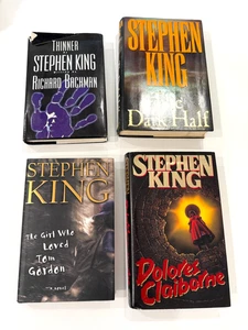 Stephen King 4 Bücher Paket (Thinner, The Dark Half, The Girl Loved Tom, Delores) - Bild 1 von 16