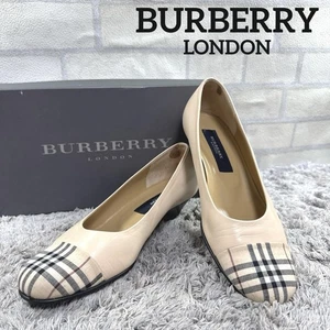 Women 6.0US Burberry London Pumps Tip Nova Check Women Heel Shoes Original Colle - Picture 1 of 15