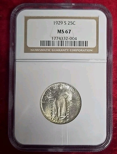 1929-S 25c. Standing Liberty Quarter NGC MS-67 - Image 1 of 4