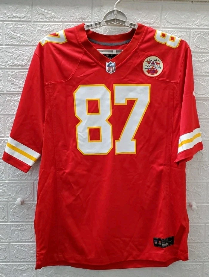 Nike Kansas City Chiefs #87 Travis Kelce Jersey in Men's Size XL SCREENPRINT