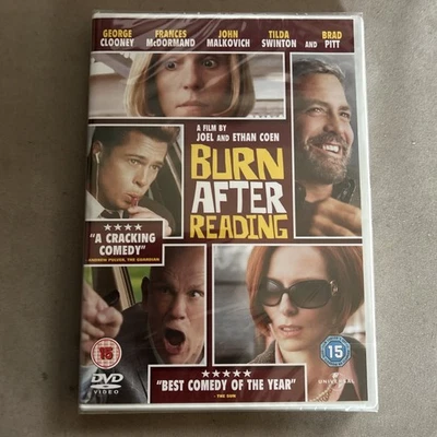 BURN AFTER READING BRAND NEW SEALED  GEORGE CLOONEY a Coen Brothers film  - Image 1 of 2