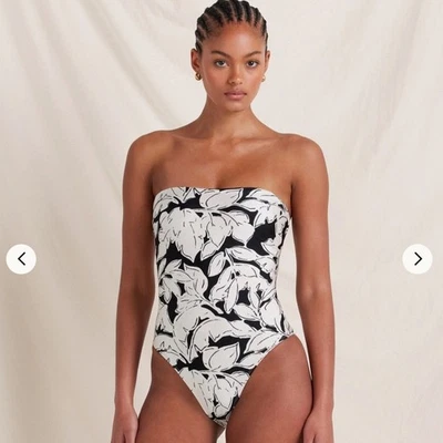 Free people x Peony Strapless Floral One-Piece Swimsuit - Image 1 of 4