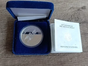 5 Diners 1748-1998 Principat D'Andorra Silver Coin - Picture 1 of 6