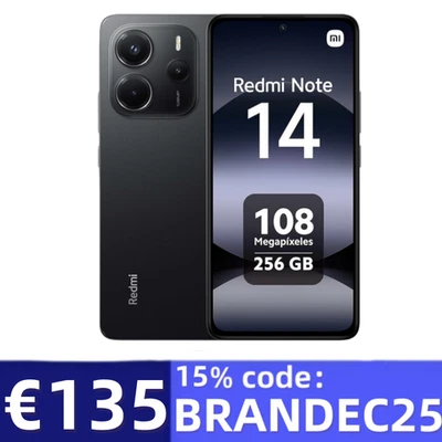 Xiaomi Redmi Note 14 4G Smartphone 8+256GB 6.67“ AMOLED 120Hz 108MP 5500mAh NFC