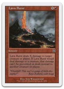 Lava Burst #16 (LP) Deckmasters Garfield vs Finkel DKM Magic MTG - Picture 1 of 2
