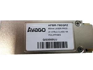 QTY 10 GENUINE AVAGO AFBR-79EQPZ 40GB 850NM 100m SR4 QSFP TRANSCEIVER - Afbeelding 1 van 4
