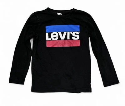 Camisa Levi's Juvenil 10/12 Negra Manga Larga Informal Algodón Niños Niños Ropa Escolar Foto 1 de 4