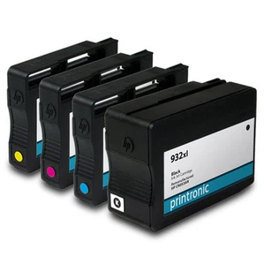 4PK Reman for HP 932XL HP 933XL Ink HP OfficeJet 6100 6600 6700 7110 7510 7610 - Picture 1 of 1