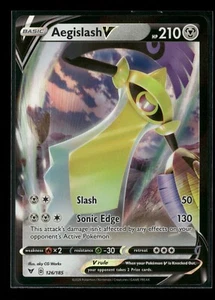 Aegislash V 126/185 Vivid Voltage Holo Pokemon Card NM - Picture 1 of 2