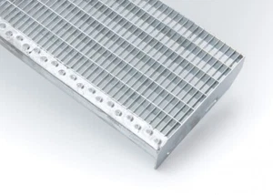 Gitterroststufe 600/700/800x240 mm TS 30x2 mm Treppenstufe verzinkt Metallstufe - Bild 1 von 4