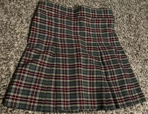 Challenger School Uniforms skirt maroon gray - 4 - Picture 1 of 1