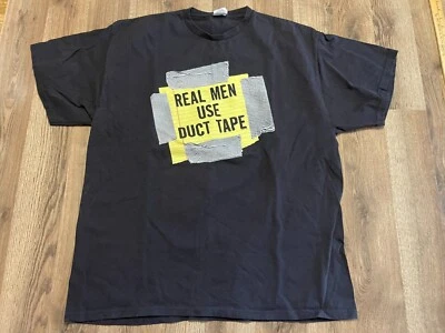 Camisa Delta, Para Hombre Talla XL, Negro Amarillo, "Hombres reales Usan Cinta adhesiva" Foto 1 de 4