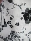 Black & White Flowers  Cotton Fabric  JoAnn Stores Crafts Quilting SBTYX44"  NEW