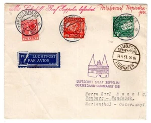 Zeppelin/ Correo Aéreo 1931 VUELTA AL BÁLTICO Lanzamiento Copenhague (T7122 - Imagen 1 de 2