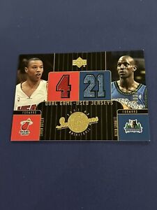2002 Inspirations Dual Game-Used Jerseys Caron Butler Kevin Garnett Rookie RC