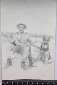 Affectionate Handsome Young Man Attractive Guy Cute Male With Weapons/Dog #1743 - Picture 1 of 3