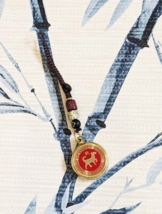 Chinese Zodiac Year of The Dog Feng Shui Lucky Coin Keyring Bag Charm Talisman - Picture 1 of 2