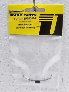 Pioneer BP200014 Front Bumper for Mustang Fastback Chromed 1/32 Slot Car Part - Picture 1 of 3