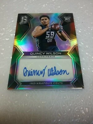 Quincy Wilson Colts 2017 Spectra Auto Prizm RC #175 110/199 - Image 1 of 4
