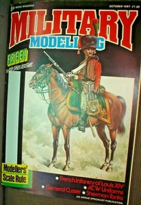 e MILITARY/WAR MODELLING MAGAZINE 50 PAGES OCTOBER 1987 FRENCH INFANTRY - Picture 1 of 3