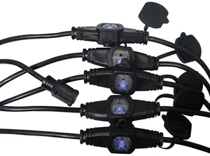 ProX XC-MEP12-326 32' Ft Male NEMA 120VAC to 6-Outet Female Edison 12/3AWG Cable - Picture 1 of 7