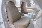 IGGEE S.LEATHER CUSTOM FIT FRONT SEAT COVERS FOR FORD F-250 350 2004-2010 BEIGE