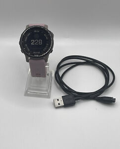 Garmin Fenix 6s Pro Solar Smartwatch Amethyst Steel GPS Running Charger Band