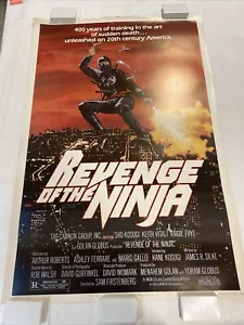1983 REVENGE OF THE NINJA 40x60 ROLLED ORIGINAL MOVIE POSTER RARE MARTIAL ARTS - Picture 1 of 10