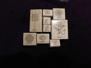 STAMPIN UP!  Sweet Summer SET 9 TIMBRI IN GOMMA MONTAGGIO SU LEGNO #121849 *GM* - Foto 1 di 4