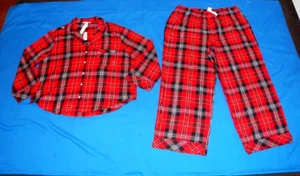 Victoria’s Secret Talla XL Algodón, Viscosa Pijama Conjunto Cuadros Rojo Nuevo con Etiquetas $25.- F/Sh - Imagen 1 de 9
