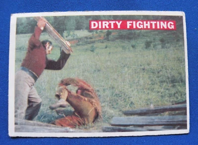1956 Topps/Disney Davy Crockett Dirty Fighting #37 Foto 1 de 2