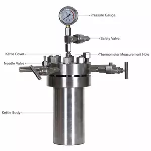 Laboratory High Pressure Tank Hydrothermal Simple Autoclave Reactor Customizable - Bild 1 von 10