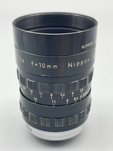 Nippon Kogaku Cine - Nikkor 10mm 1.8 C Mount Lens - Picture 1 of 10