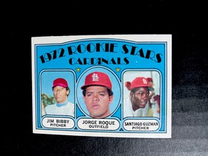 1972 Topps Jim Bibby Jorge Roque Santiago Guzman #316 Rookie RC