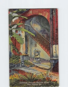 Postcard Courtyard Governor Claiborne Home Louisiana USA - Picture 1 of 2