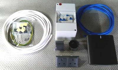 MAINS EHU INSTALLATION KIT VW CAMPER VAN hookup hook up 2x13A 16A selfbuild BLK - Image 1 of 4