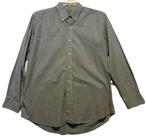 Camisa Southern Marsh Para Hombre Mediana Gris Abotonada Vestido Informal A Cuadros - Imagen 1 de 11
