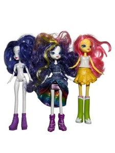 MLP Equestria Girl Doll Lot Of 3 Rarity And Fluttershy - Picture 1 of 4