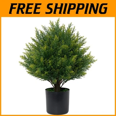 19" Faux Bush Ball Tree - UV Resistant - Indoor/Outdoor - Image 1 of 4