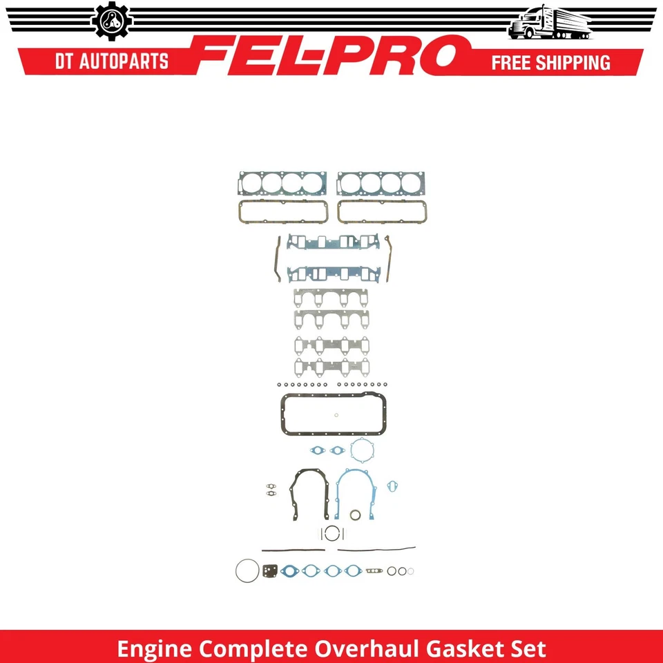 Juego completo de juntas de revisión Fel-Pro 1972 para motor Ford M-400 1971-1973 Foto 1 de 1